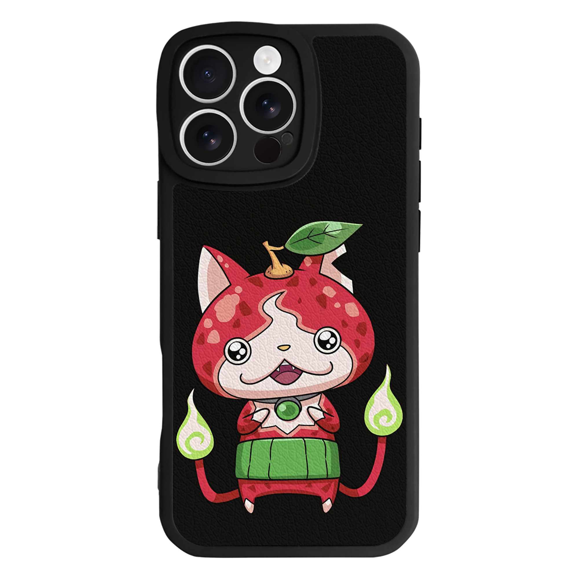 （画像用） 妖怪ウォッチ Yo-kai Watch 【iPhone 16シリーズ対応】シリコンスマホケース（レザー調） 材質：シリコン